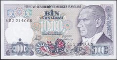 7.Emisyon 2.Tertip 1000 Lira G52 214009 Çilaltı Çil