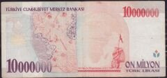 7.Emisyon 10 000 000 Lira A16 964491 Çok Temiz