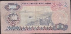 6.EMİSYON 1.TERTİP 1000 LİRA A60 434985 TEMİZ eski kağıt para değerleri