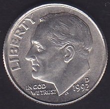 AMERİKA 1 DIME 1992 D