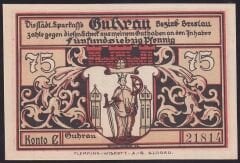 Almanya 75 Pfennig Notgeld 1922 Çil