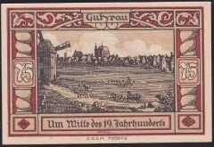 Almanya 75 Pfennig Notgeld 1922 Çil