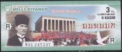 2010 9 Kasım Çeyrek Bilet - R Serisi