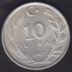 1987 Yılı 10 Lira