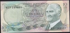 6.Emisyon 2.Tertip 10 Lira K27 248957 Çilaltı Çil