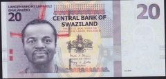 Swaziland 20 Emalangeni 2017 Çil