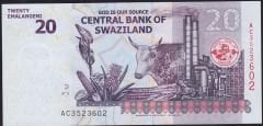 Swaziland 20 Emalangeni 2017 Çil