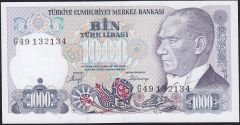 7.Emisyon 2.Tertip 1000 Lira G49 132134 Çil