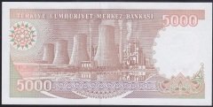 7.EMİSYON 4.TERTİP 5000 LİRA H22 194662 ÇİLALTI ÇİL