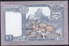 Nepal 1 Rupee 1974 - 1991 Ççt Çilaltı Pick 22/d