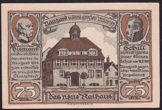 Almanya 75 Pfennig Notgeld 1920 Çil