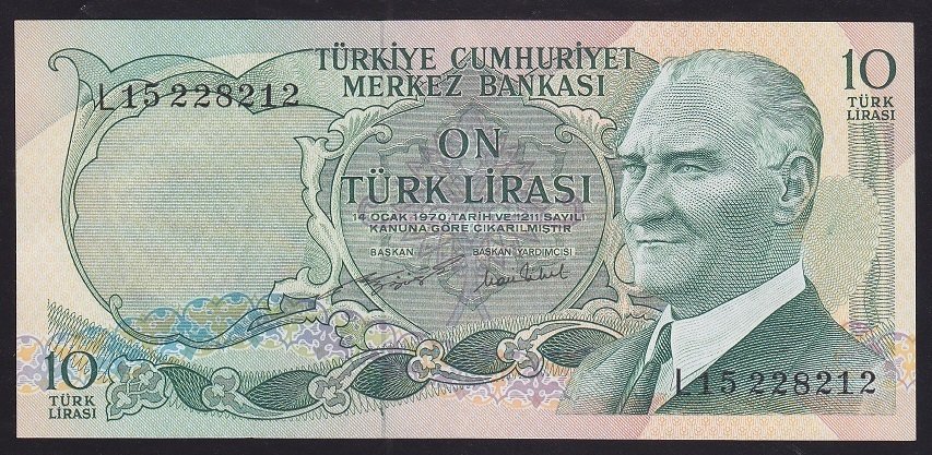 6.EMİSYON 2.TERTİP 10 LİRA L15 228212 ÇİLALTI