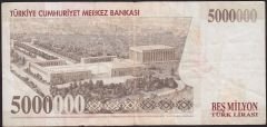 7.Emisyon 5 000 000 Lira G88 364291 Temiz