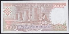 7.EMİSYON 4.TERTİP 5000 LİRA H37 407608 ÇİLALTI ÇİL