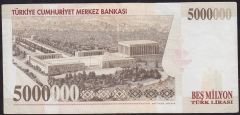 7.Emisyon 5 000 000 Lira I61 031124 Çok Temiz+