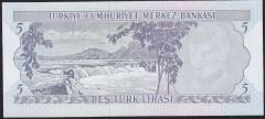 6.Emisyon 2.Tertip 5 Lira K72 178274 Çil