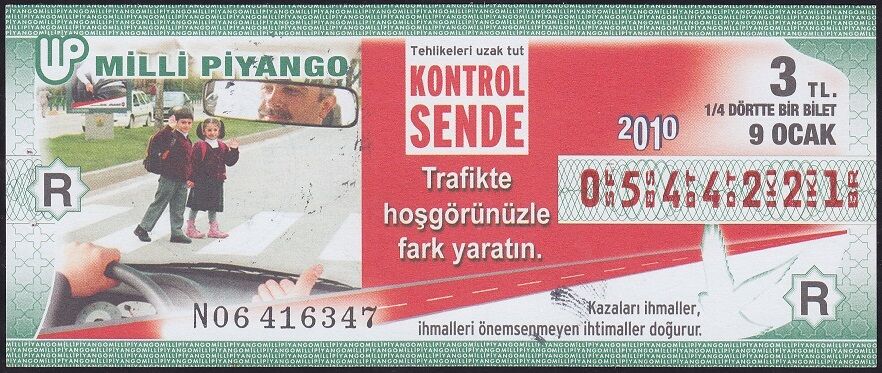 2010 9 Ocak Çeyrek Bilet - R Serisi
