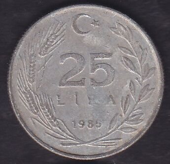 1985 Yılı 25 Lira