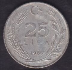 1985 Yılı 25 Lira