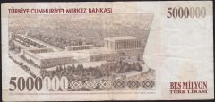7.Emisyon 5 000 000 Lira G87 560194 Çok Temiz