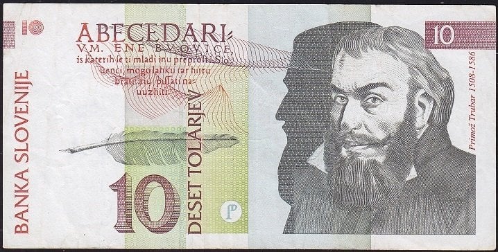 Slovenya 10 Tolarjev 1992 Çok Temiz+