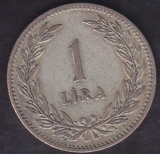 1947 YILI 1 LİRA GÜMÜŞ