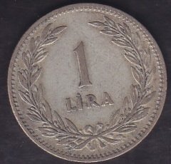 1947 YILI 1 LİRA GÜMÜŞ