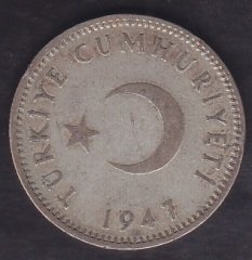 1947 YILI 1 LİRA GÜMÜŞ