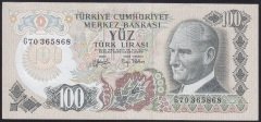 6.EMİSYON 2.TERTİP 100 LİRA G70 365868 ÇÇT +