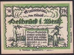 ALMANYA 50 PFENNİNG NOTGELD 1921 ÇİL