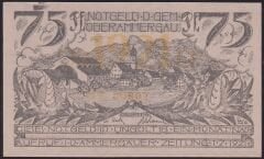 Almanya 75 Pfennig Notgeld 1921 Çil Filigranlı