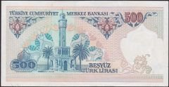 7.Emisyon 2.Tertip 500 Lira E05 434341 Çilaltı