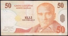 8.Emisyon 50 YTL F16 387626 Çok Temiz