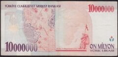 7.Emisyon 10 000 000 Lira A11 332586 Çok Temiz