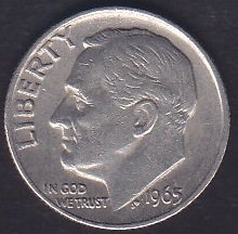 AMERİKA 1 DIME 1965