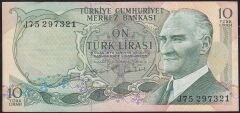 6.Emisyon 2.Tertip 10 Lira J75 297321 Çok Temiz+