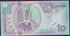 Suriname 10 Gulden 2000 Çilaltı Çil ( 999 )