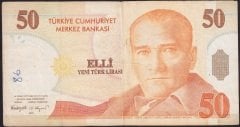 8.Emisyon 50 YTL F46 351034 Çok Temiz