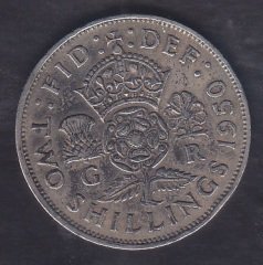 İNGİLTERE 2 ŞİLİNG 1950