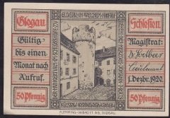 ALMANYA 50 PFENNİNG NOTGELD 1920 ÇİL