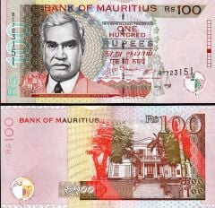 Mauritius 100 Rupees 2007 Çil Pick 56b
