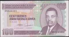 Burundi 100 Frank 2024 Çil Pick 44c