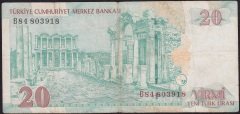 8.Emisyon 20 YTL B84 803918 Çok Temiz