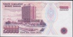 7.Emisyon 1.Tertip 20000 Lira E63 604046 Çil