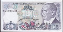 7.Emisyon 2.Tertip 1000 Lira G26 219237 Çilaltı Çil