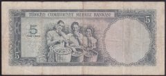 5.EMİSYON 4.TERTİP 5 LİRA J22 41969 ÇOK TEMİZ