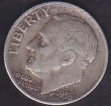 AMERİKA 1 DIME 1956 GÜMÜŞ