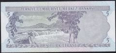6.Emisyon 2.Tertip 5 Lira J19 018555 Çilaltı Çil