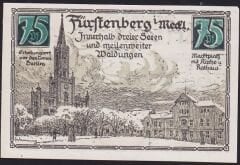 Almanya 75 Pfennig Notgeld 1921 Çil Filigranlı