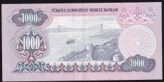 6.Emisyon 2.Tertip 1000 Lira D33 189024 Çok Çok Temiz +